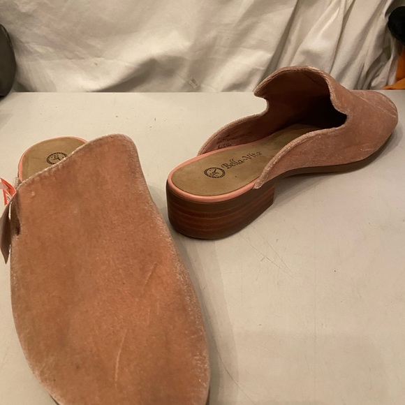 Bella Vita rose velour slides NEW - Picture 7 of 7